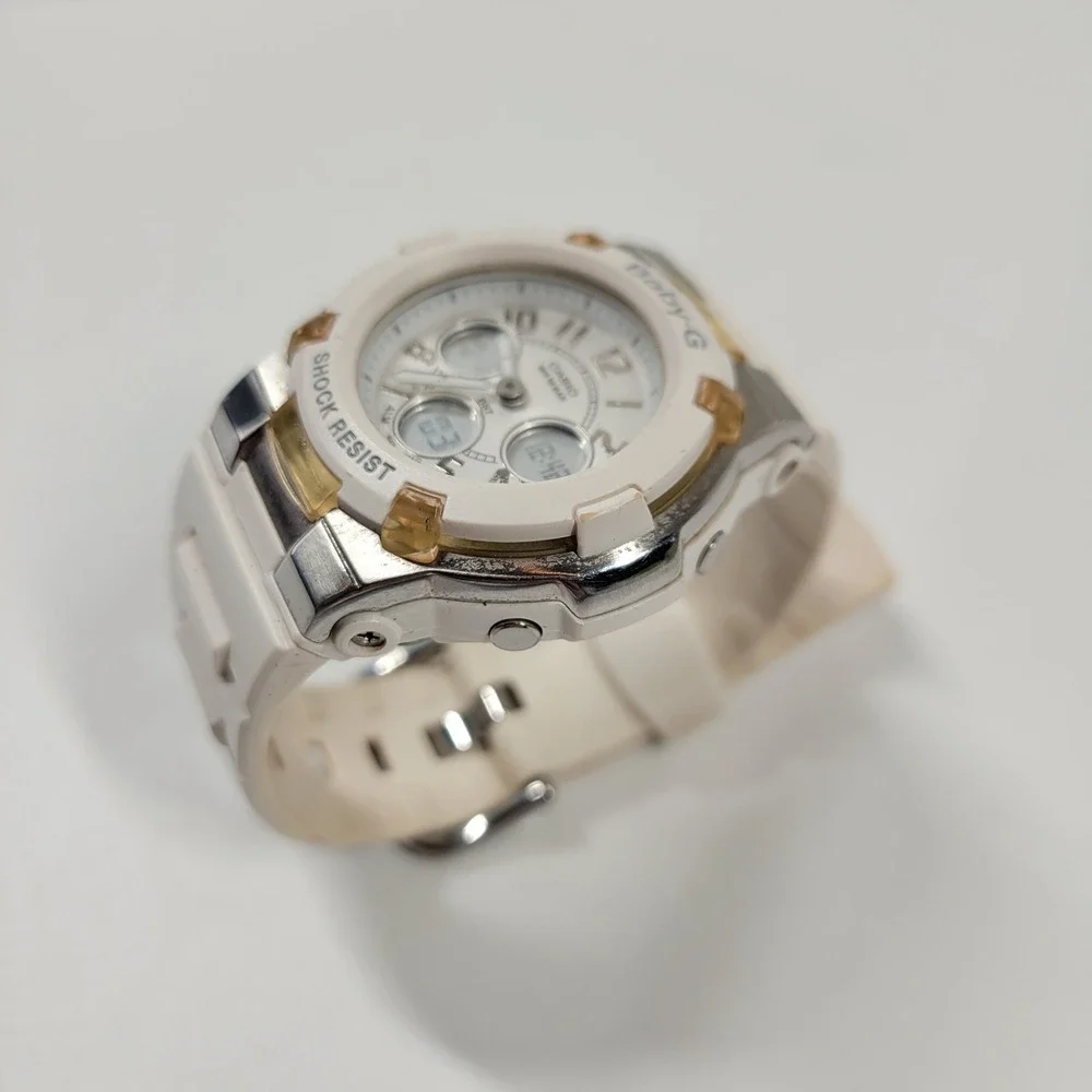 Casio Baby G 5001 White Wrist Watch Unisex New Batteries!